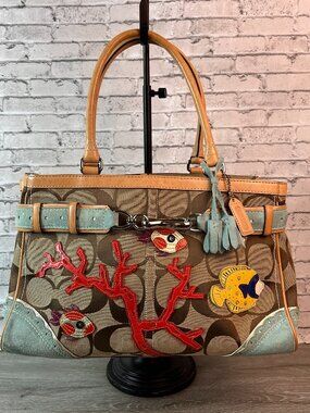 Very Rare Limited Edition Coach 1490 Signature "Fish" Hamilton bag